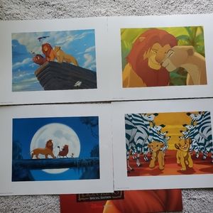 LION KING lithograph portfolio set of 4
